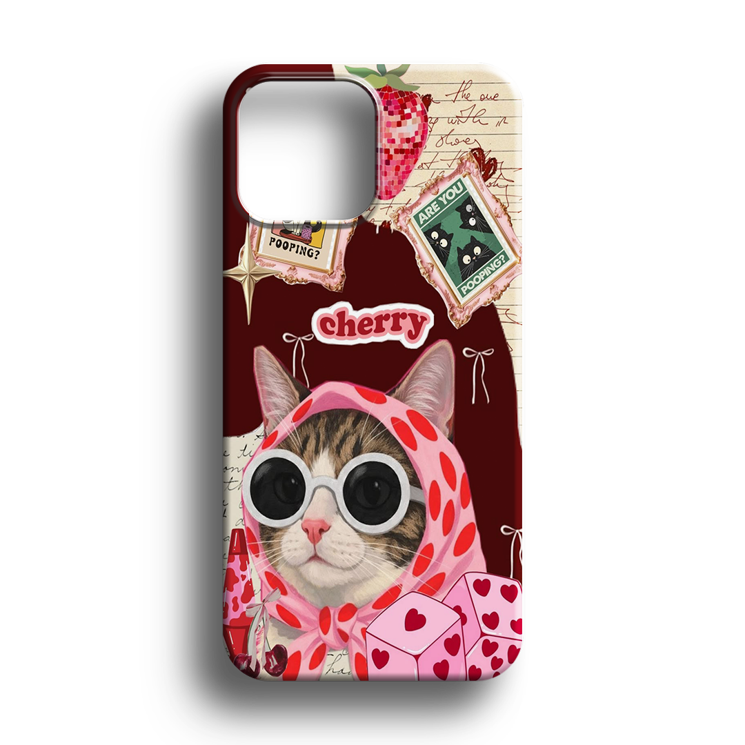 Cherryli Kedi Premium Silikon Telefon Kılıfı - 400