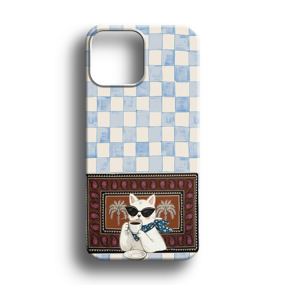 Keyfine Düşkün Kedi Premium Silikon Telefon Kılıfı - 407