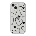 HEART TASARIM Premium Şeffaf Silikon Kılıf  - 352