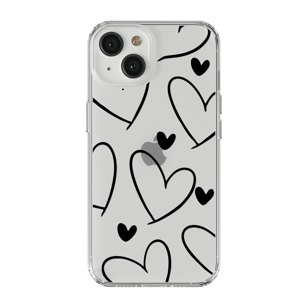 HEART TASARIM Premium Şeffaf Silikon Kılıf  - 352