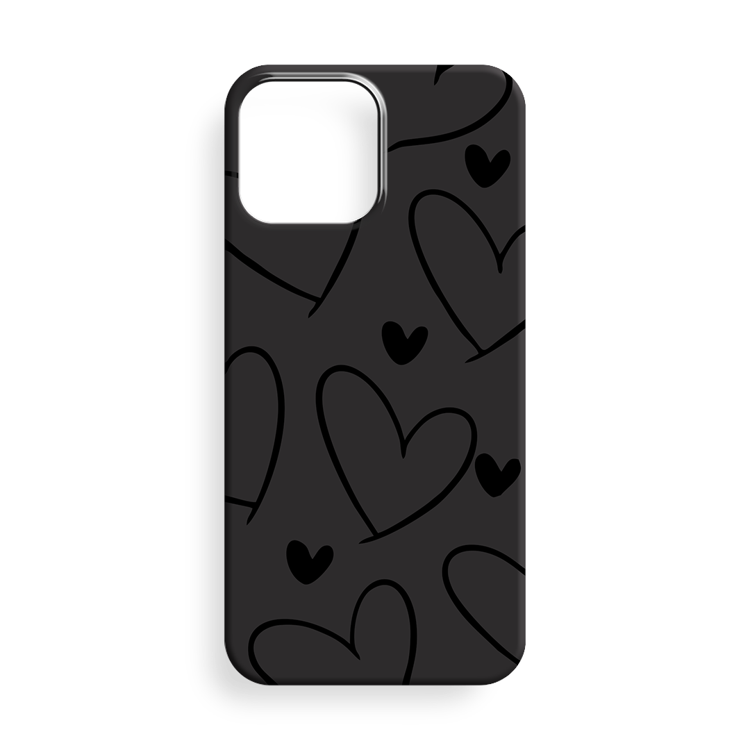 BLACK HEART TASARIM Premium Silikon Kılıf - 354