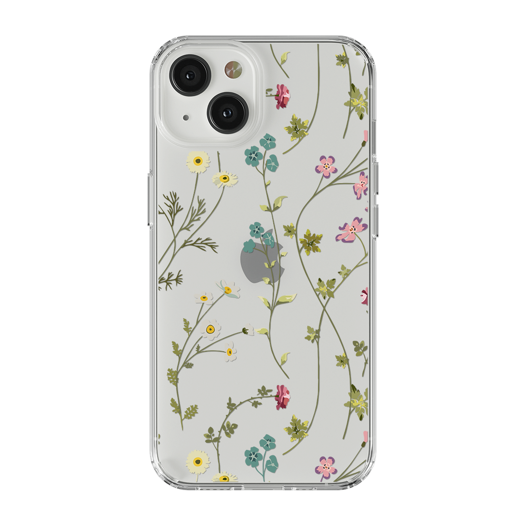 FLOWERS V3 TASARIM Premium Şeffaf Silikon Kılıf - 355