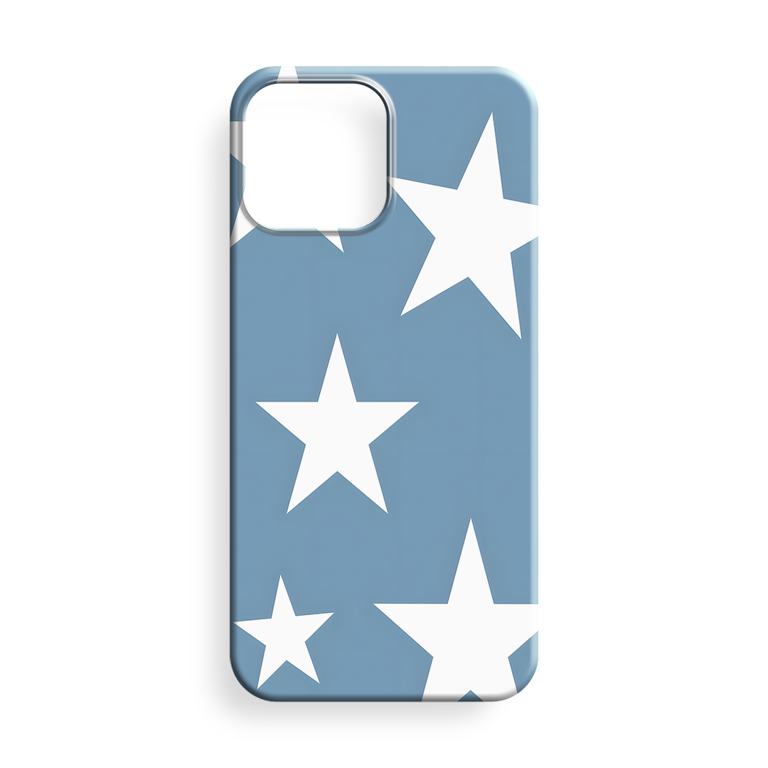 BLUE WHITE STAR Silikon Telefon Kılıfı - 471