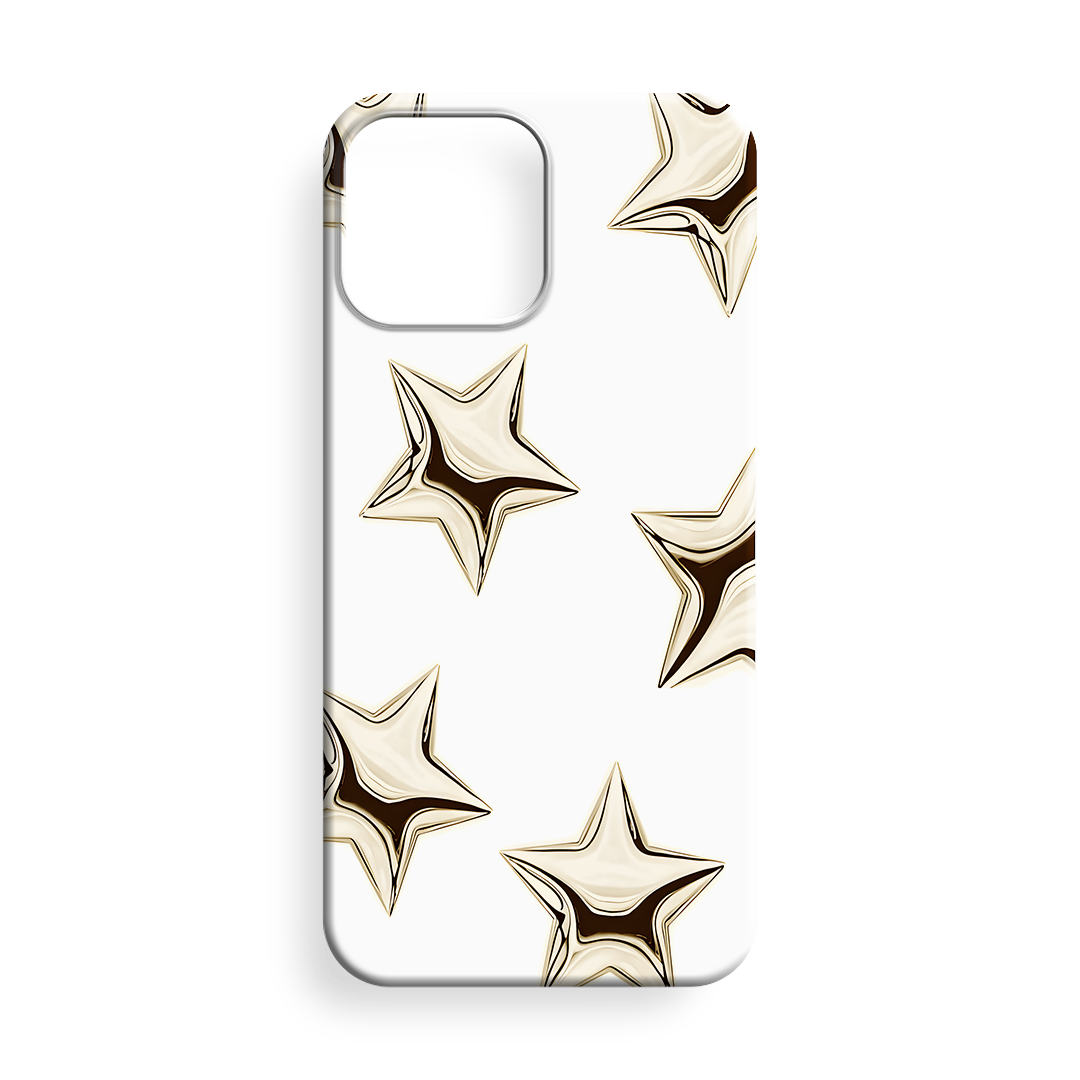 WHITE GOLD STARS Silikon Telefon Kılıfı - 512