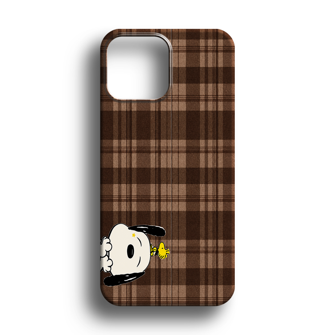 Coffe Plaid Silikon Telefon Kılıfı - 655
