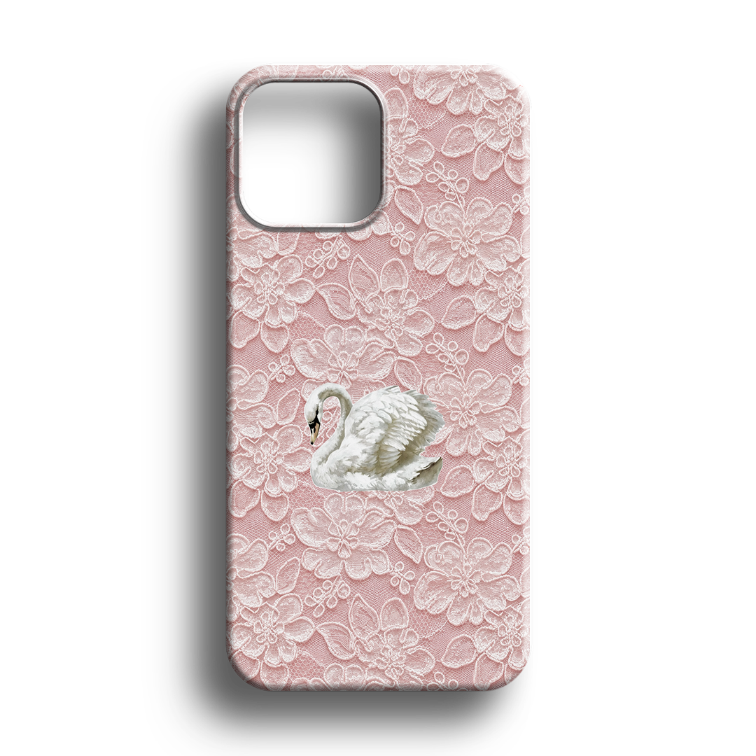 PINK SWAN LACE Telefon Kılıfı - 682