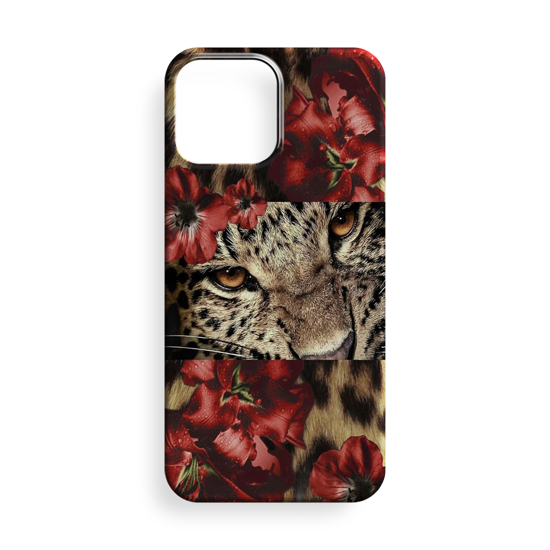Flower And Leopar TASARIM KILIF - 008
