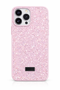 Pembe Taşlı Premium Silikon Telefon Kılıfı