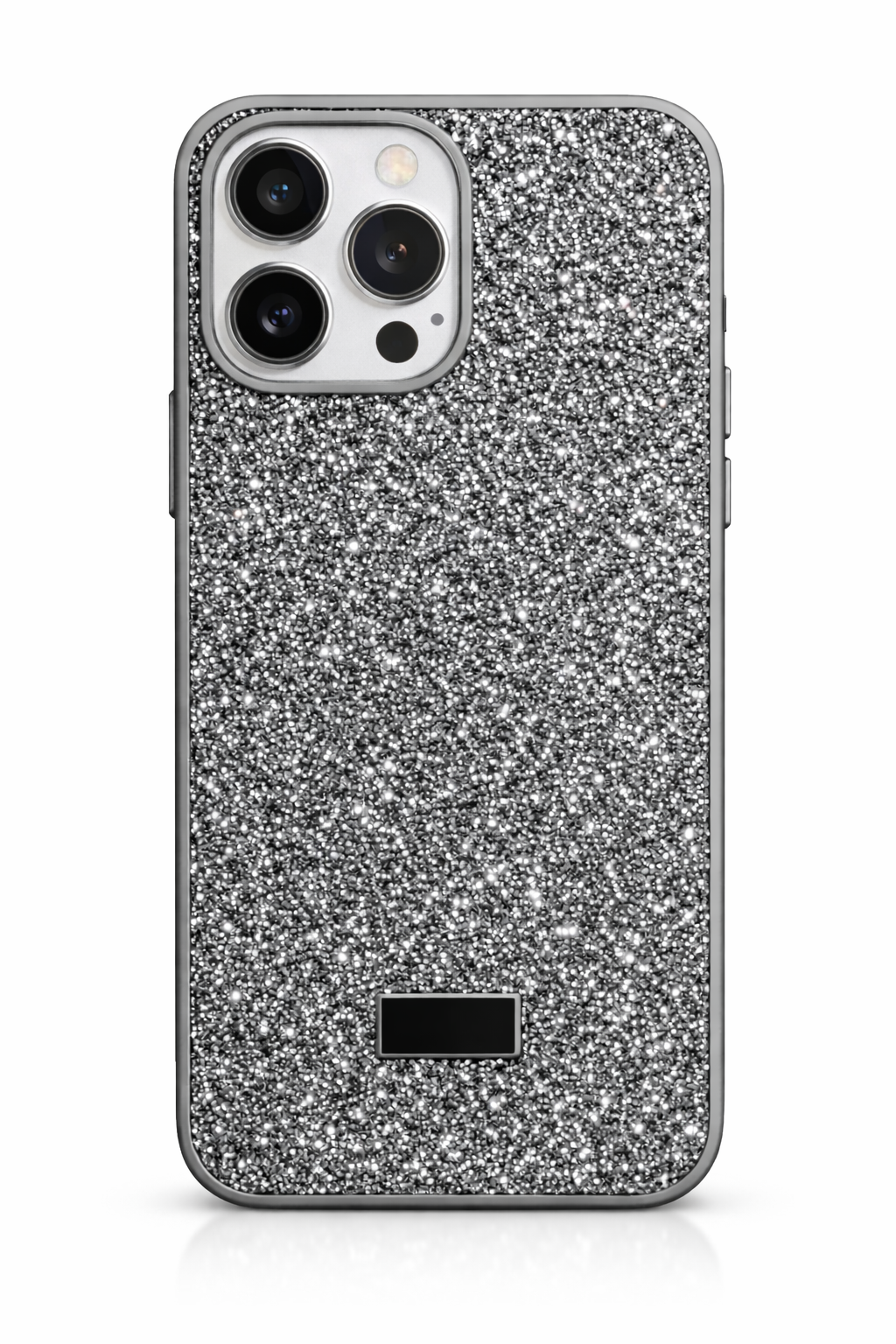 Gri Taşlı Premium Silikon Telefon Kılıfı – UV Baskı | RiceCase