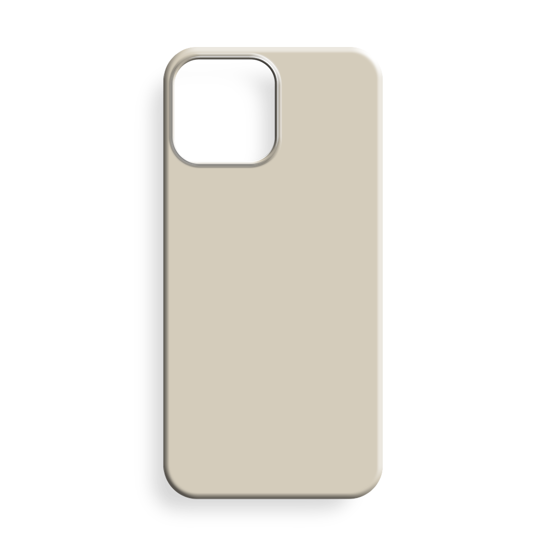 Krem Premium Lansman Silikon Telefon Kılıfı - RiceCase