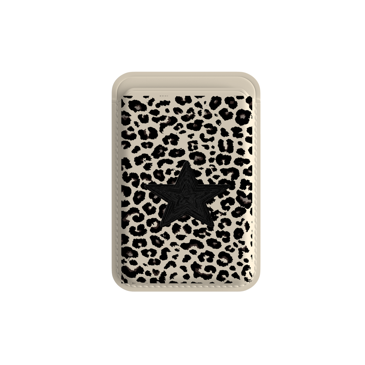 CREAM LEOPAR Desenli Cüzdan - 661